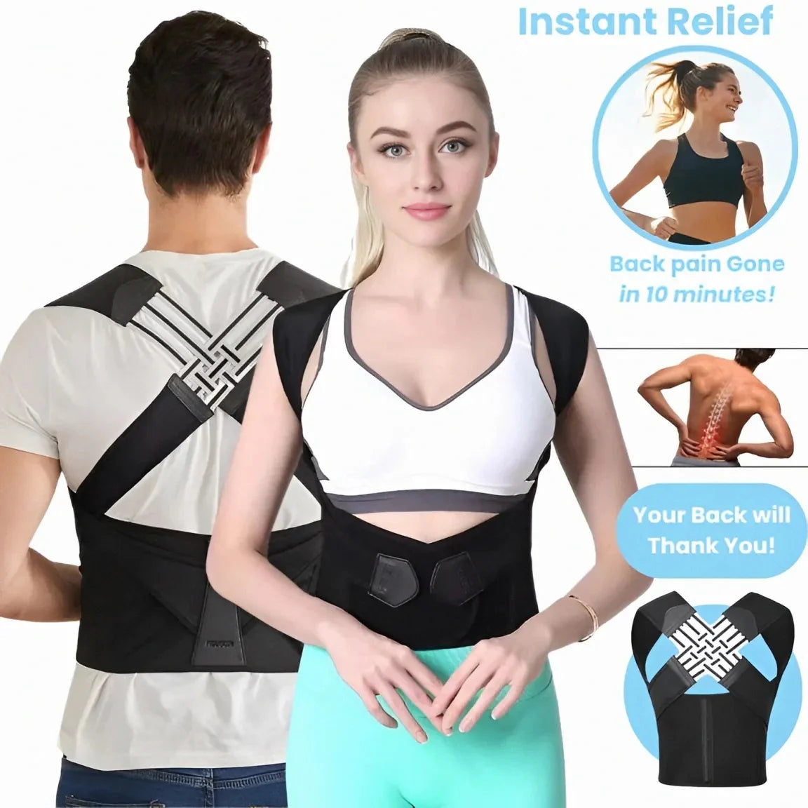 Unisex Anti-Humpback Chest Lift Brace Posture Corrector