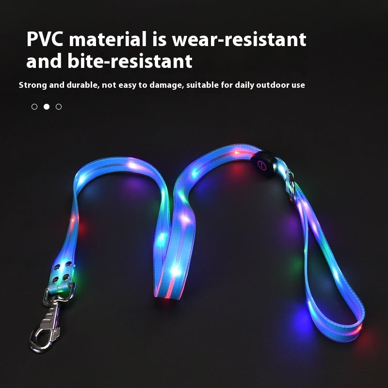 LED Collar Light-emitting Hand Holding Rope Pet Supplies