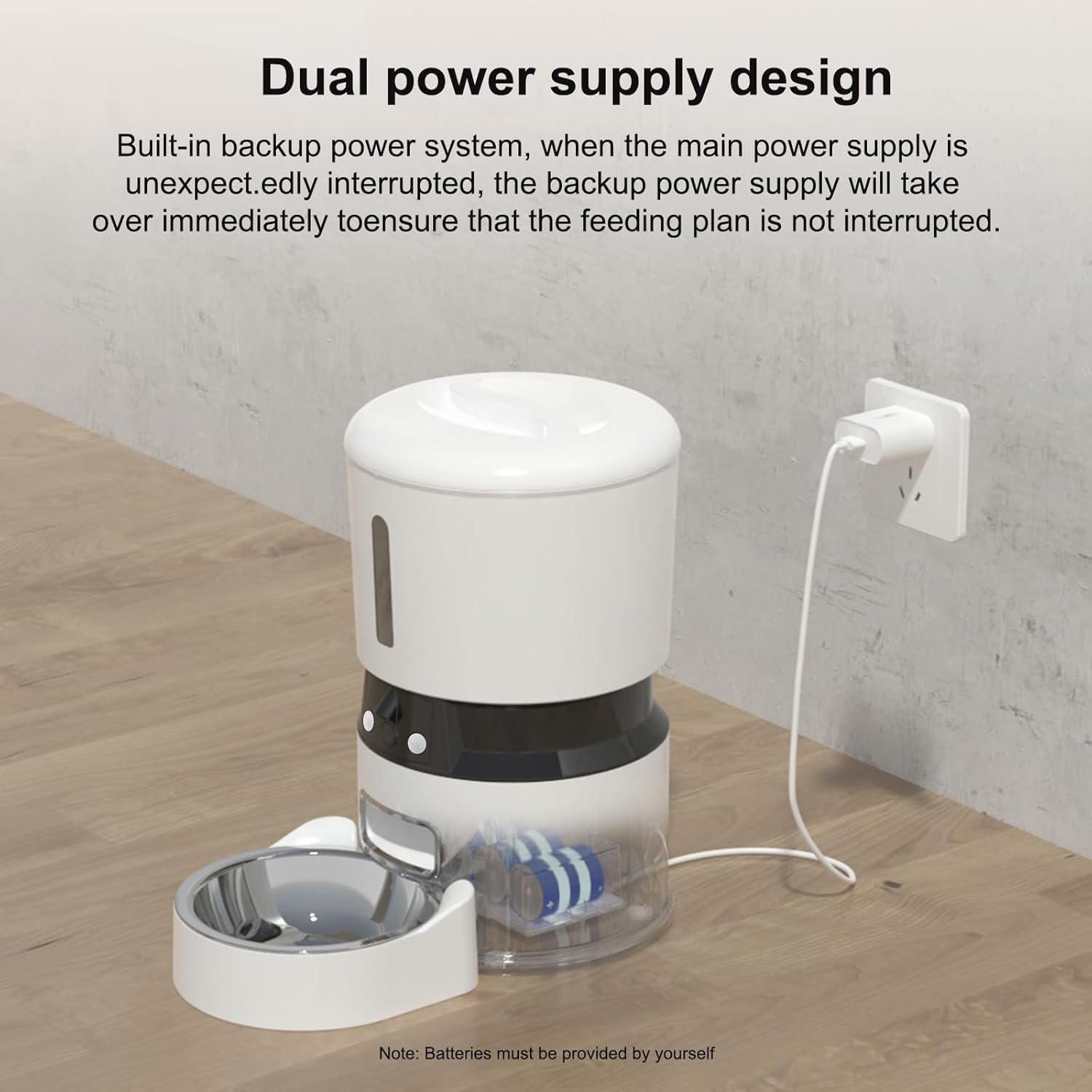 1080P HD Camera - Equipped Automatic Cat Feeder 4L Pet Timed Dog Feeding Dispenser With Freshness Preservation And Low - Food Sensor. Up To 10 Meals Per Day, Controlled By Smart APP